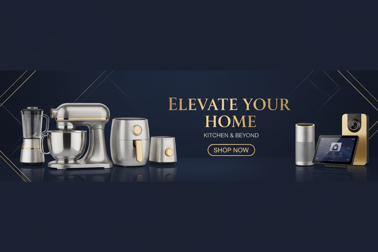 Premium Kitchen & Smart Home Hero Banner