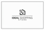 Ideal Shopping Store Black & White Logo